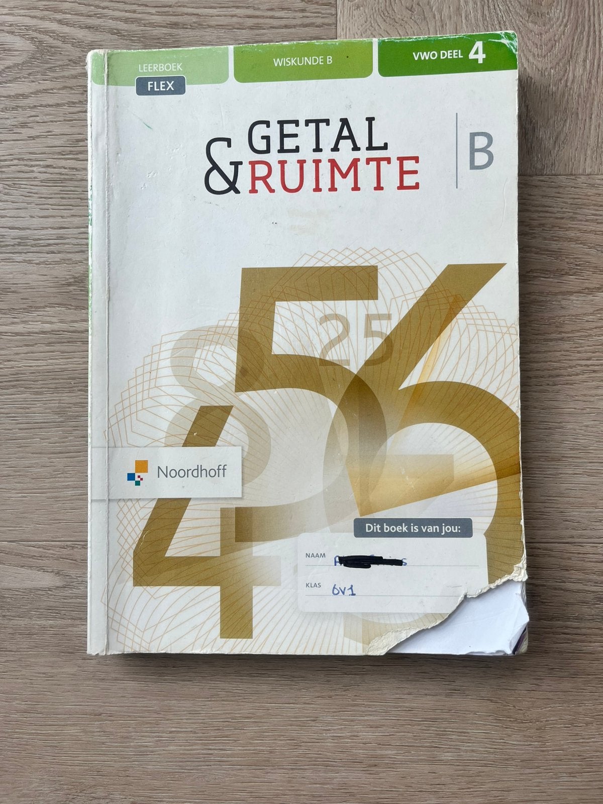 Getal amp Ruimte vwo B deel 4 Leerboek flex 9789001736941, Gelezen, VWO, Ophalen of Verzenden, Wiskunde B