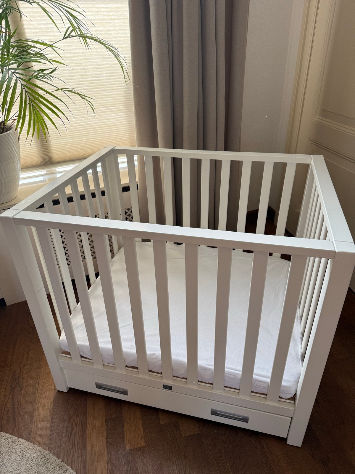 TWF baby box met lade - Wit, Kinderen en Baby's, Ophalen, Gebruikt, In hoogte verstelbaar