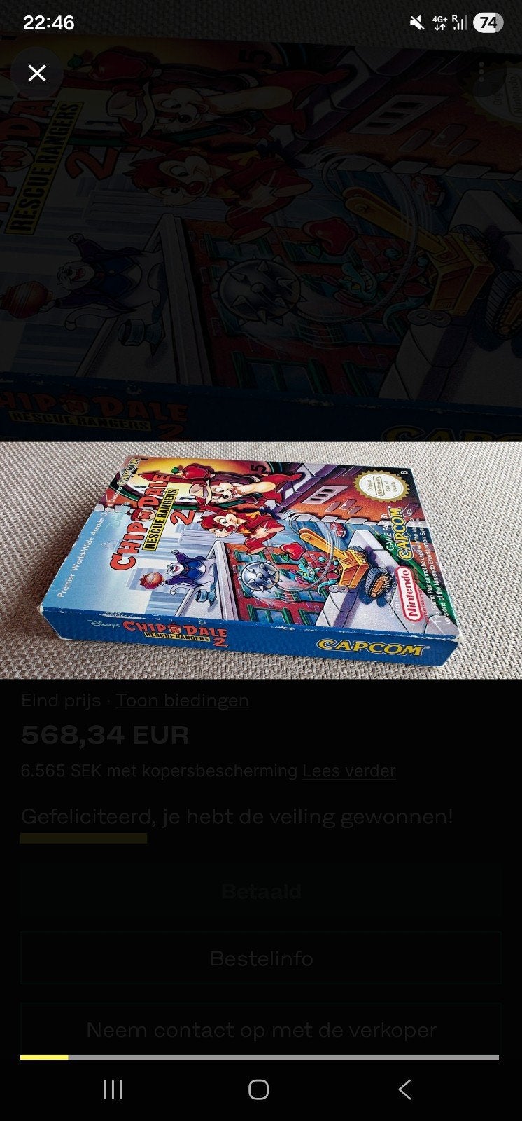 Disney's Chip 'n Dale Rescue Rangers 2 NES Compleet SCN, 1 speler, Ophalen of Verzenden, Zo goed als nieuw, Vanaf 3 jaar