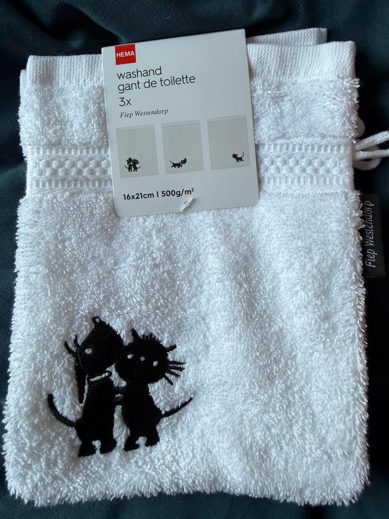 Takkie en sippie washandjes, Huis en Inrichting, Ophalen of Verzenden, Zo goed als nieuw