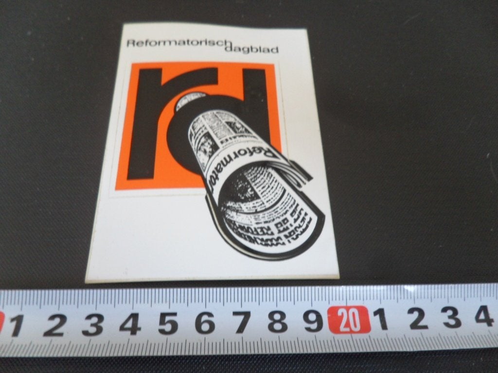 sticker reformatorisch dagblad - krant, Verzamelen, Ophalen of Verzenden, Zo goed als nieuw