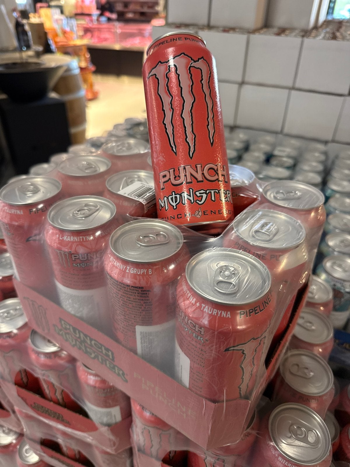 Monster drank tray 12 grote blikken, Ophalen of Verzenden