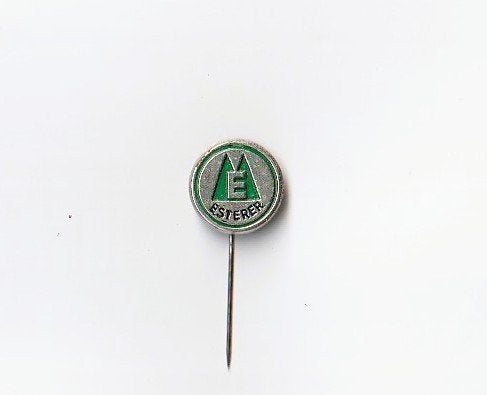 holmetaal speld ESTERER gieterij, Altötting Duitsland, Ophalen of Verzenden, Zo goed als nieuw, Overige onderwerpen, Speldje of Pin