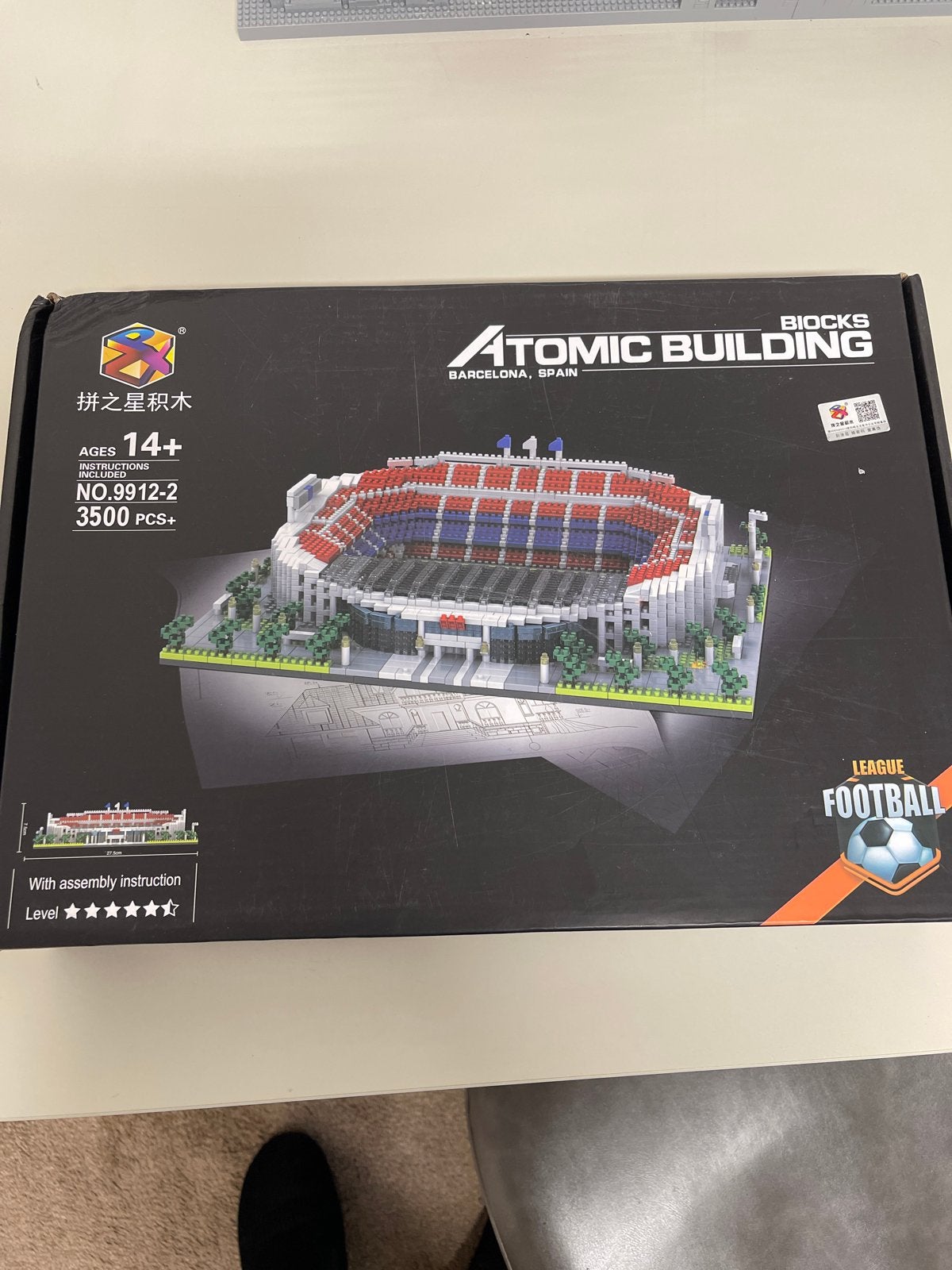 Atomic Building Blocks Camp Nou Stadion - 3500+ onderdelen, Ophalen of Verzenden, Nieuw, Overige merken