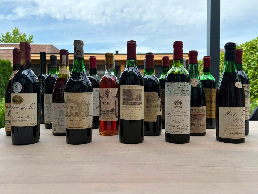 Wijnkelder, Haut-Brion, Mouton Rothschild, Casanova di Neri, Gebruikt, Frankrijk, Ophalen of Verzenden, Rode wijn