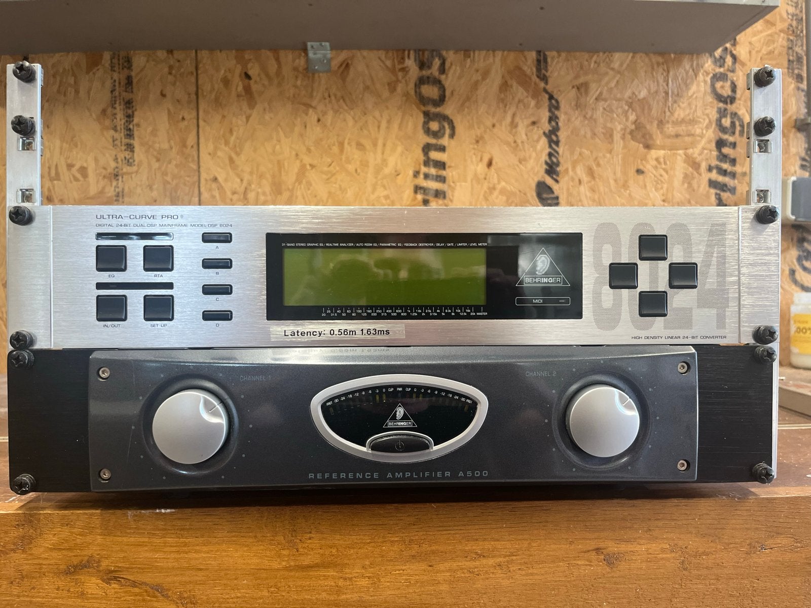 Behringer Ultracurve Pro DEQ2496 & Reference Amplifier A500, 120 watt of meer, Ophalen, Overige merken, Gebruikt