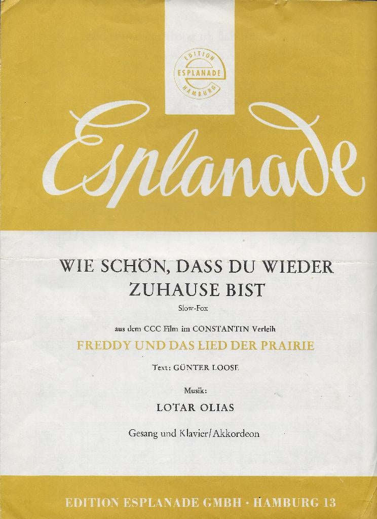 Bo909 bladmuziek wie schon dass du wieder zuhause bist, Ophalen of Verzenden, Gebruikt, Artiest of Componist, Klassiek