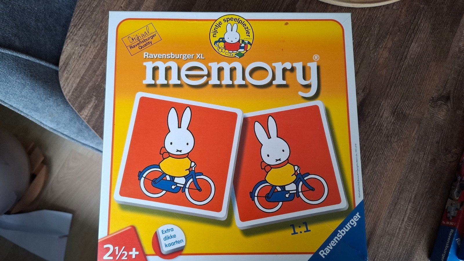 Nijntje XL Memory spel van Ravensburger, Een of twee spelers, Ophalen of Verzenden, Gebruikt, Ravensburger