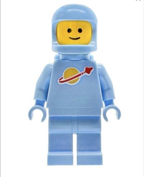 lego space minifiguur sp149 bright light blue spaceman, Lego, Nieuw, Ophalen of Verzenden, Compleet