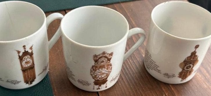Mitterteich Porzellan Bavarian Expresso Tea Cup ClockDesigns, Ophalen of Verzenden