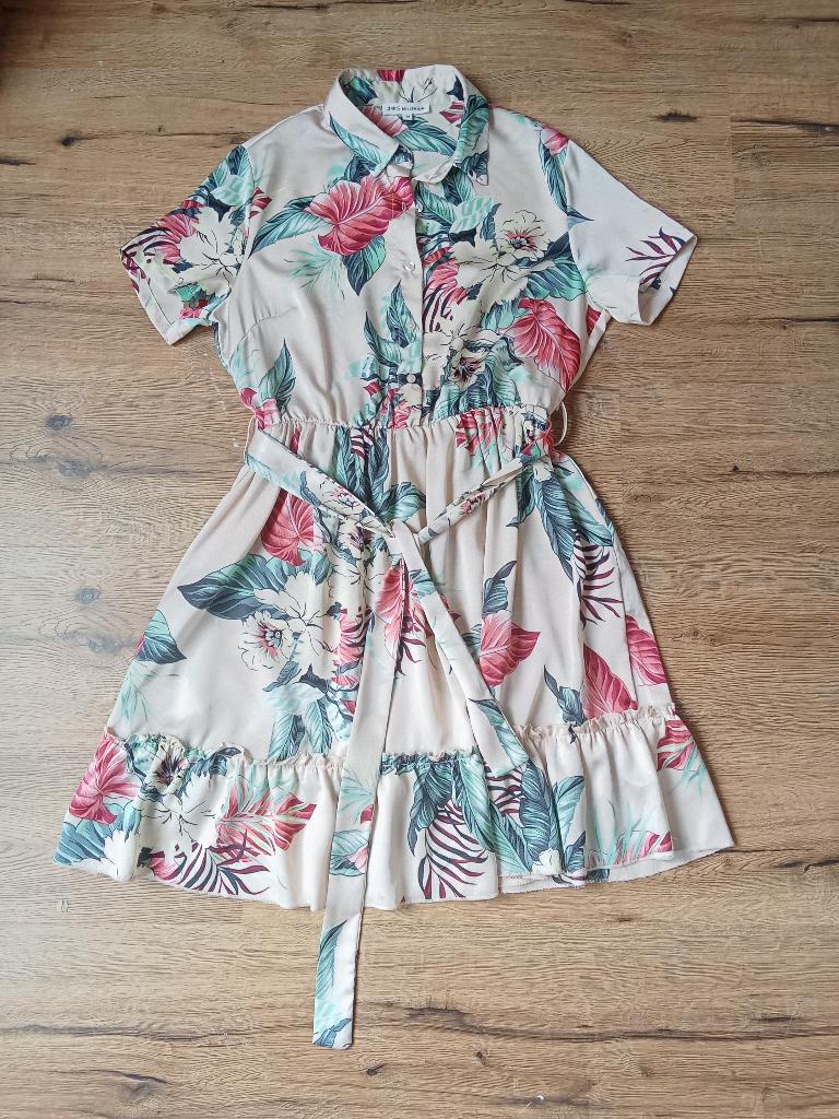 Jurk jurkje millenium (M), Maat 38/40 (M), Zo goed als nieuw, Roze, Boven de knie