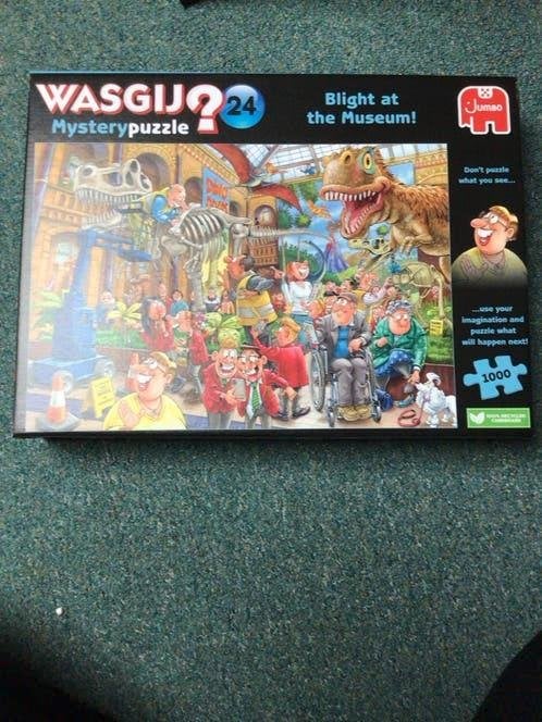 Wasgij Mysterypuzzel 24 - Blight at the Museum! (1000 stukje, Ophalen of Verzenden, 500 t/m 1500 stukjes, Zo goed als nieuw, Legpuzzel