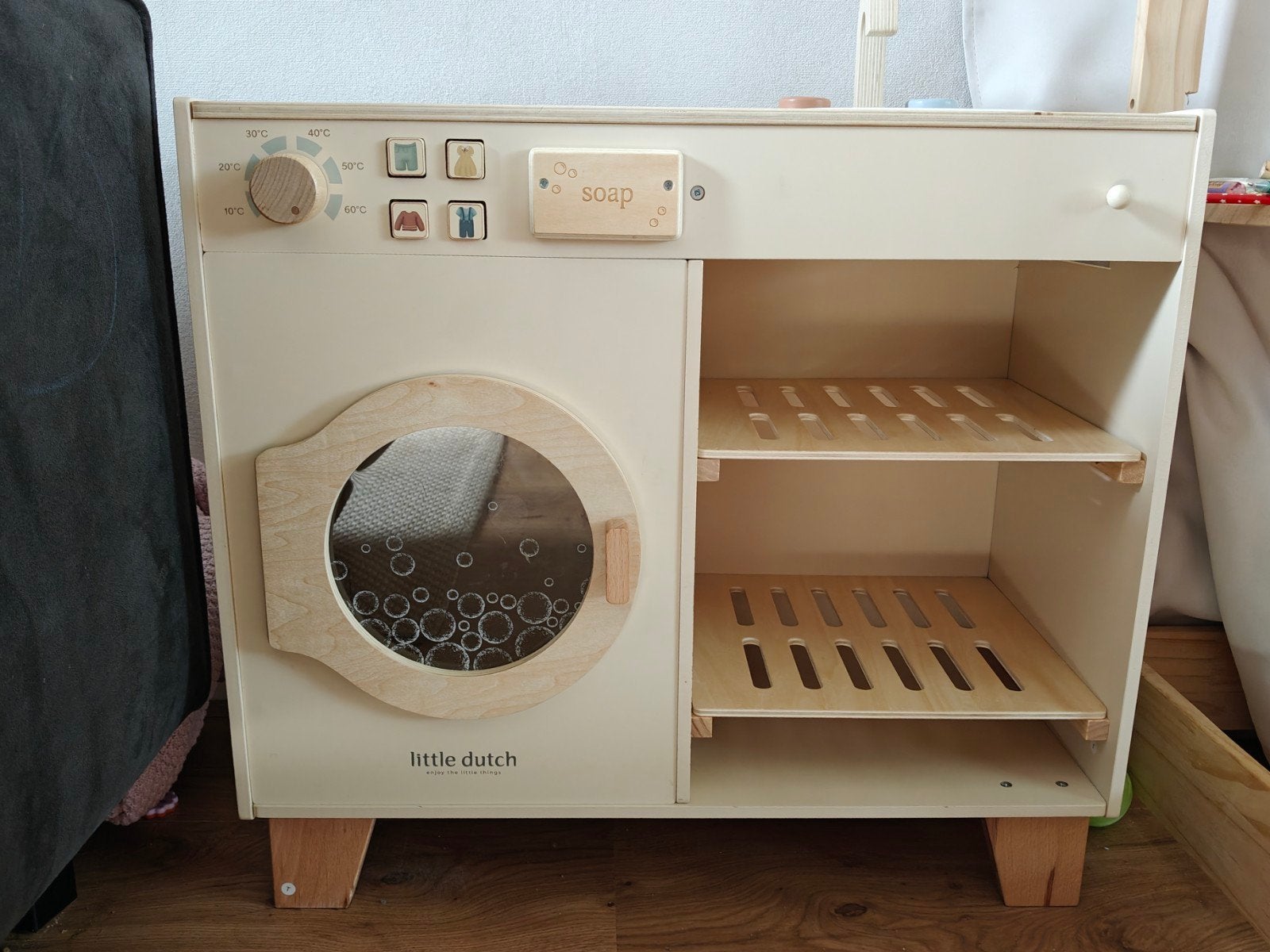 Little Dutch Houten Speelkeuken met Wasmachine en Kraan, Kinderen en Baby's, Speelgoed | Houten speelgoed, Ophalen, Zo goed als nieuw