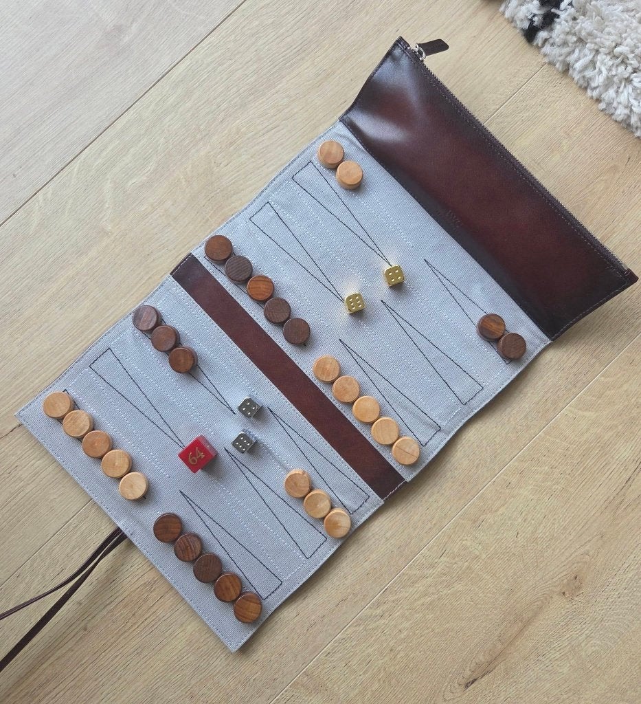 IWC Schaffhausen leren backgammon, Ophalen of Verzenden
