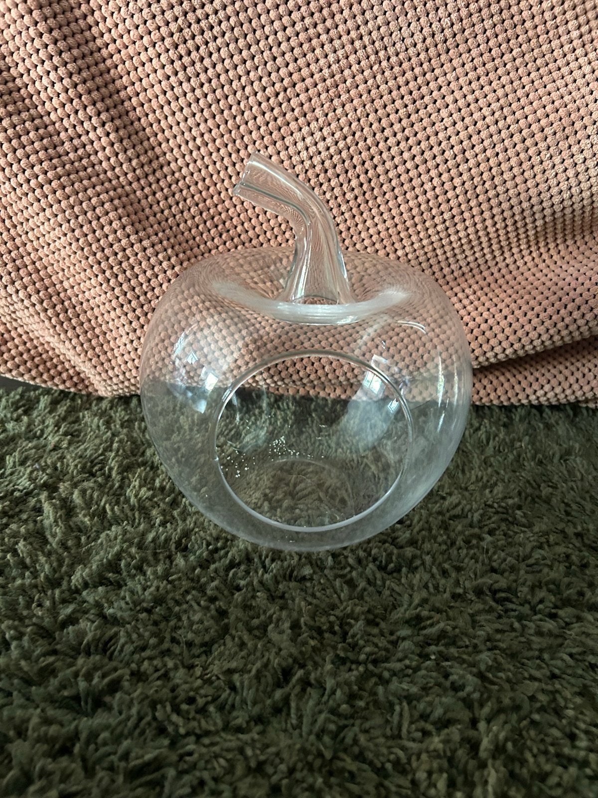 Glazen appel decoratie, Ophalen, Zo goed als nieuw, Glas, Modern