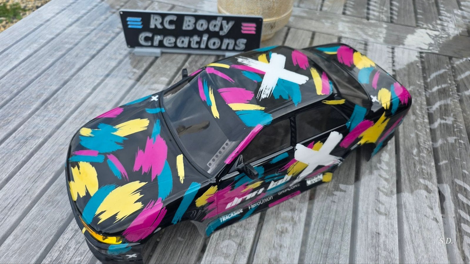 Nieuwe rc body toyota mark 2 jz90x airbrush, Ophalen of Verzenden, Nieuw, Auto onroad