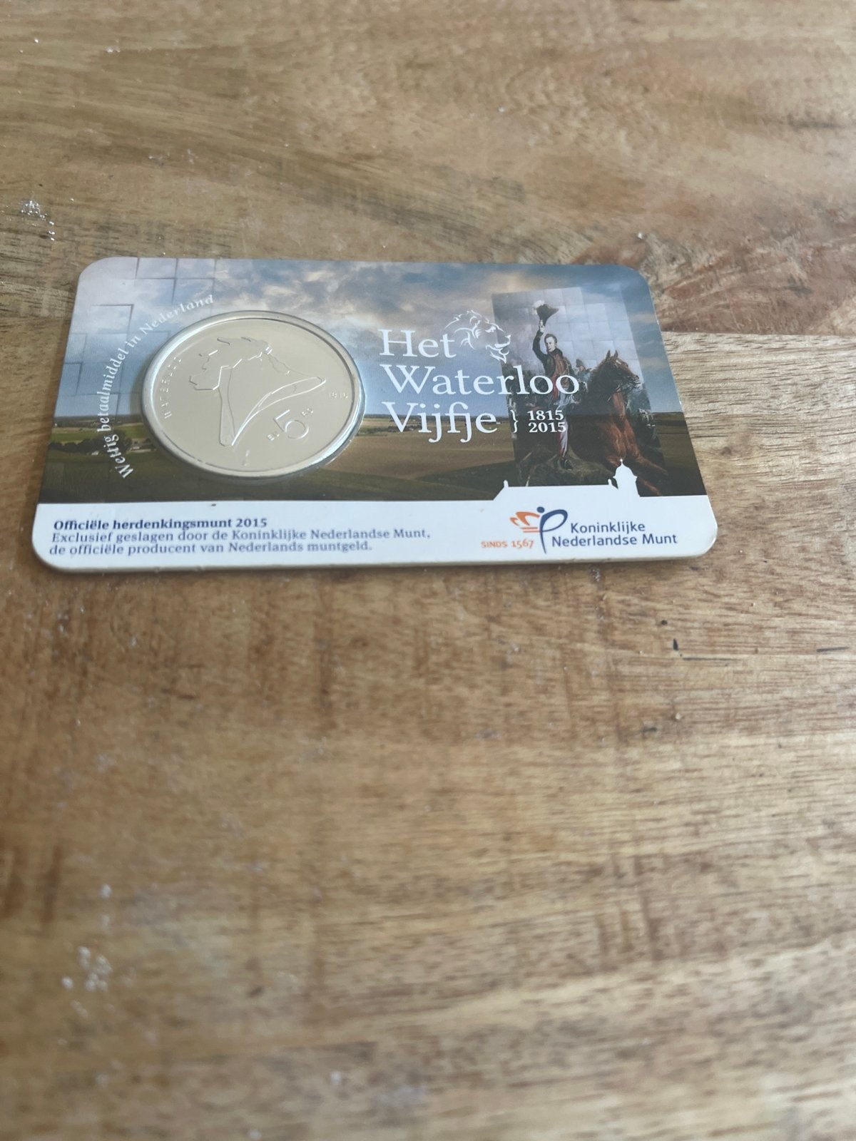 Het Waterloo Vijfje 2015 - Koninklijke Nederlandse Munt, Koningin Beatrix, Zilver, Euro's, Ophalen of Verzenden