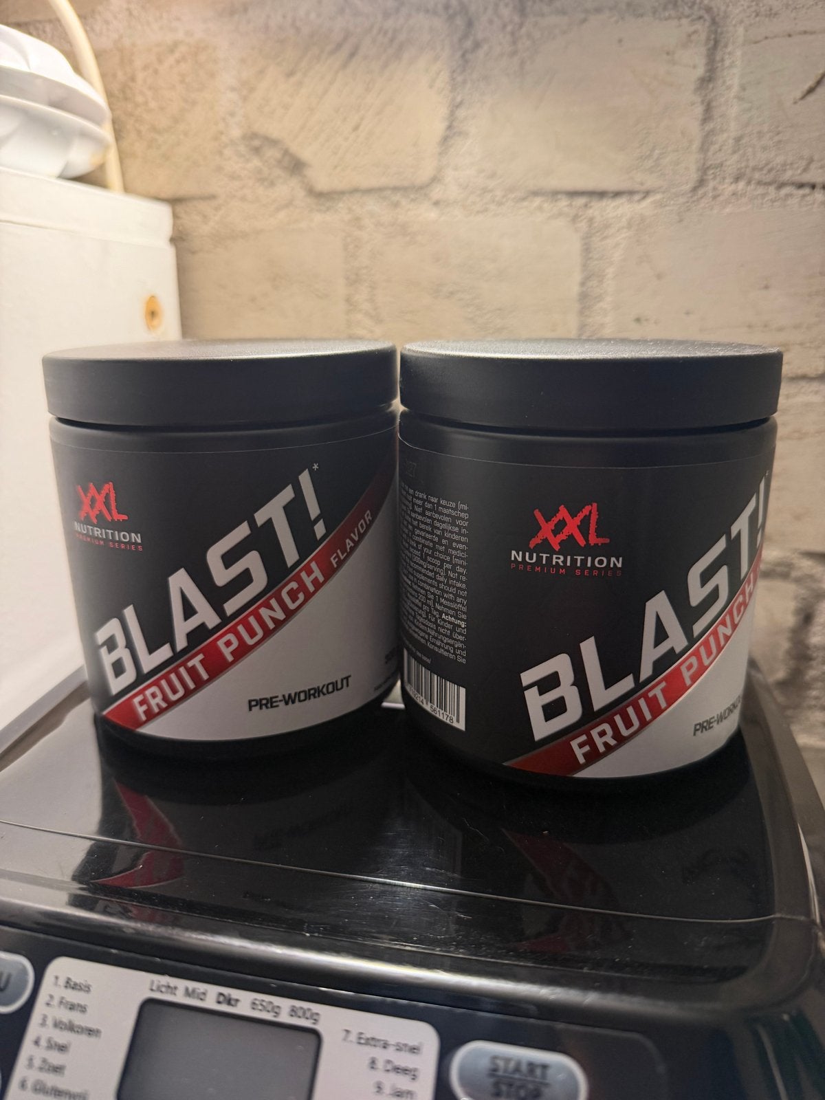 XXL Nutrition Blast! Pre-Workout Fruit Punch (2x), Ophalen of Verzenden, Nieuw, Poeder of Drank