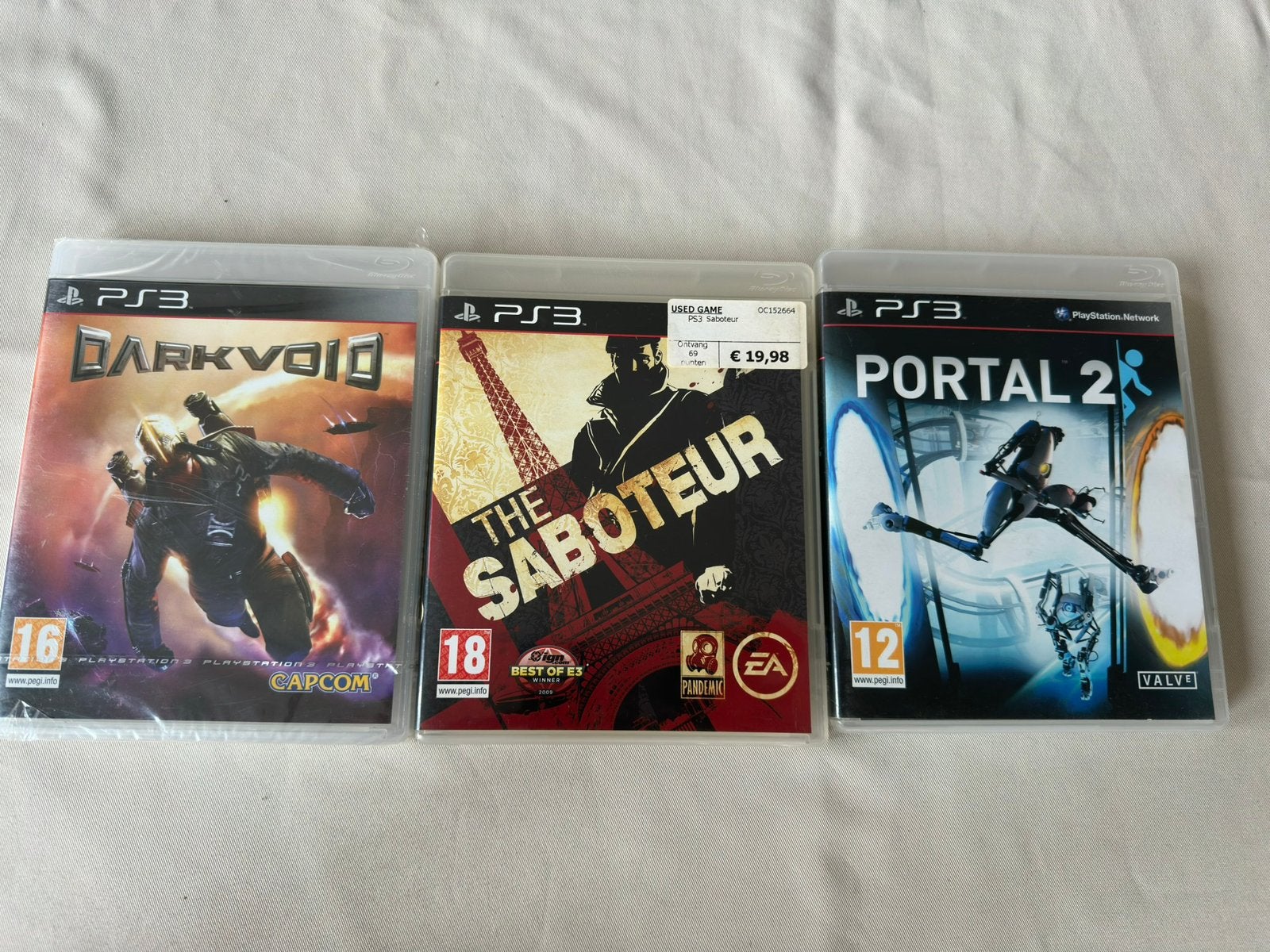 3x Playstation 3 games, Spelcomputers en Games, Games | Sony PlayStation 3, 1 speler, Ophalen, Zo goed als nieuw, Vanaf 3 jaar