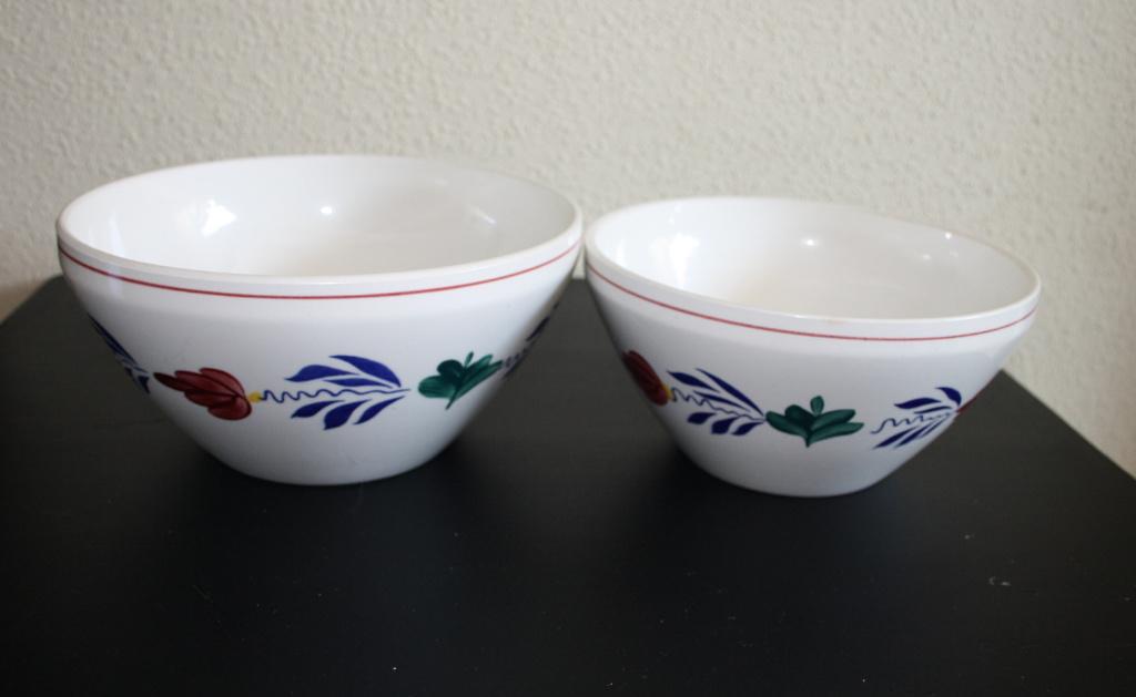 2 Boerenbont schalen, Huis en Inrichting, Keuken | Servies, Ophalen of Verzenden, Aardewerk, Boerenbont, Schaal of Schalen