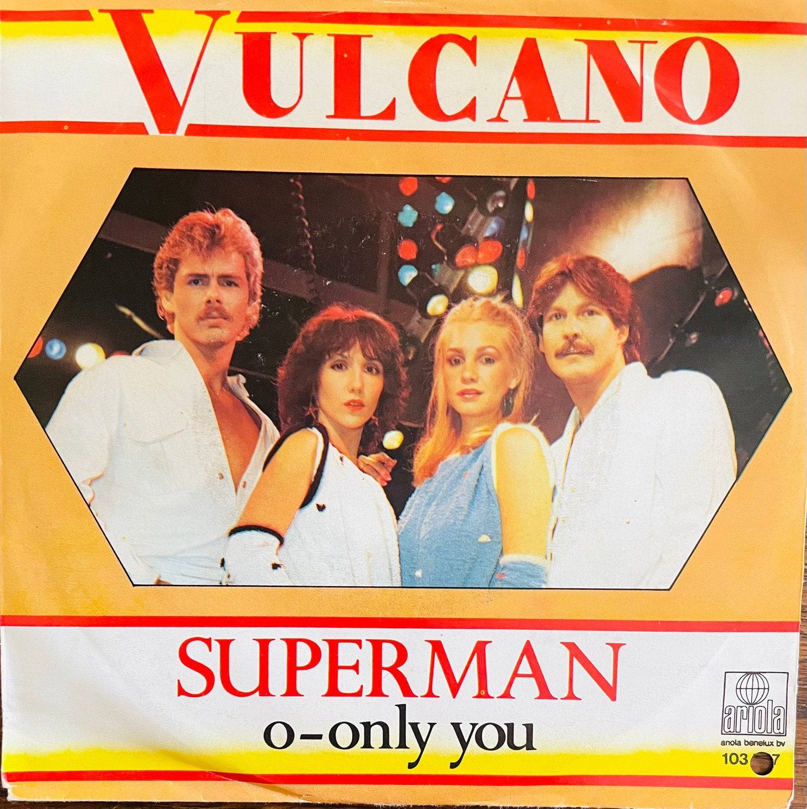 Vulcano met SuperMan en O-Only You, Pop, 7 inch, Ophalen of Verzenden, Zo goed als nieuw