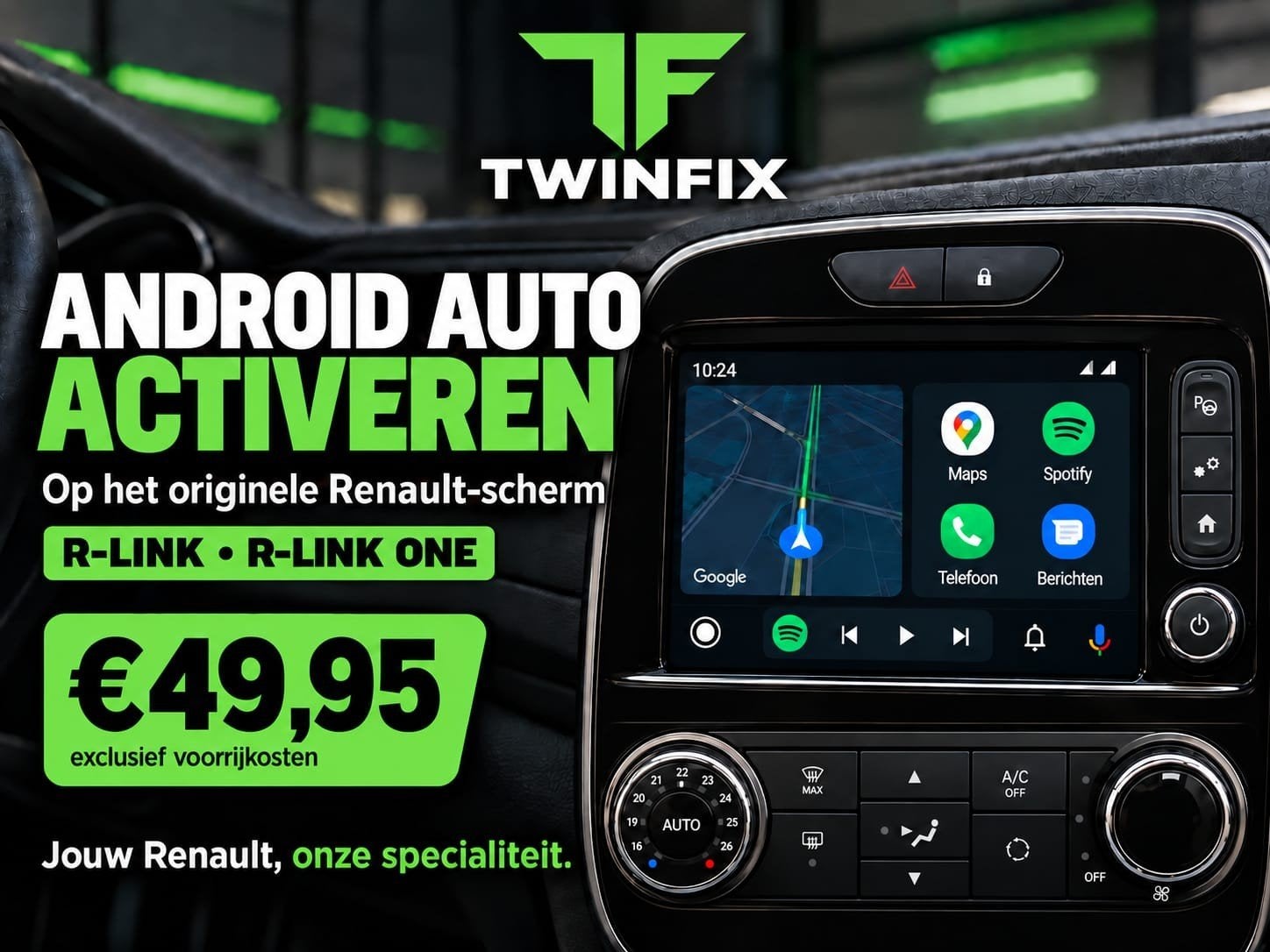 Android Auto activeren Renault R-Link / R-Link One – €49,95, Ophalen, Nieuw