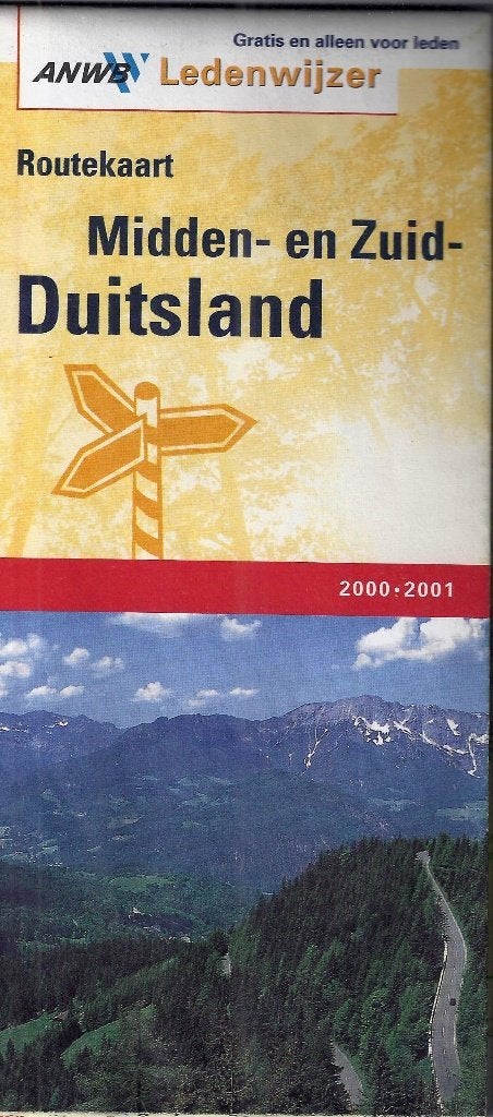 D6 plattegrond midden en zuid duitsland 2000/2001, Boeken, Atlassen en Landkaarten, Gelezen, 2000 tot heden, Ophalen of Verzenden