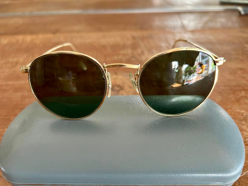 Ray-Ban USA 3447 Zonnebril Dames - Vintage Stijl, Gebruikt, Zonnebril, Ophalen of Verzenden, Ray-Ban