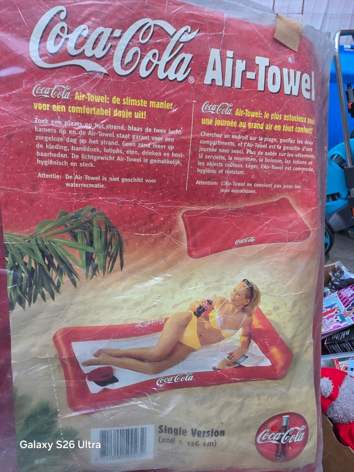 Nieuw Coca-Cola Air-Towel Strandlaken (208x116 cm), Ophalen of Verzenden, Nieuw, Gebruiksvoorwerp