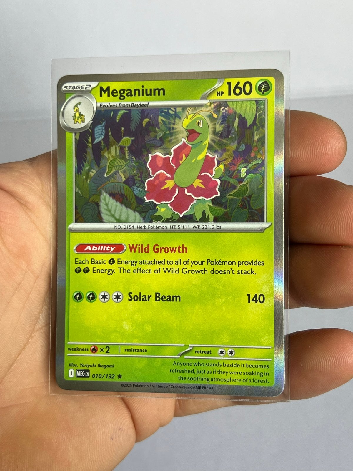 Meganium 010/132 - Pokémon Kaart - Zo goed als nieuw, Ophalen of Verzenden, Zo goed als nieuw, Losse kaart