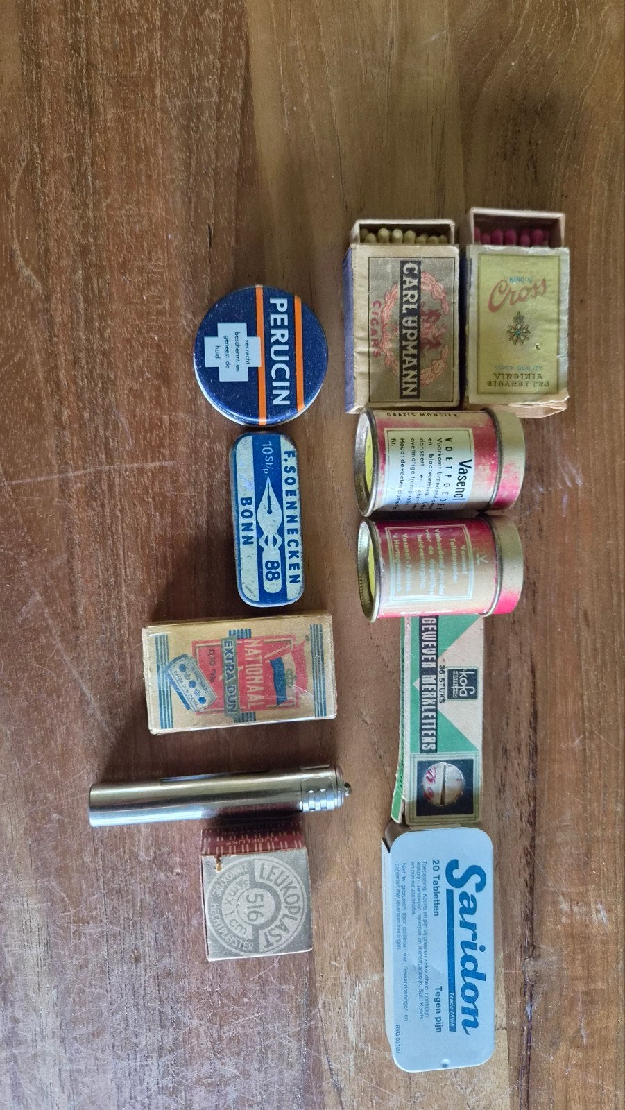 Miniatuur verzamelobjecten: Saridon, Leucoplast en meer!, Verzamelen, Ophalen of Verzenden, Gebruikt