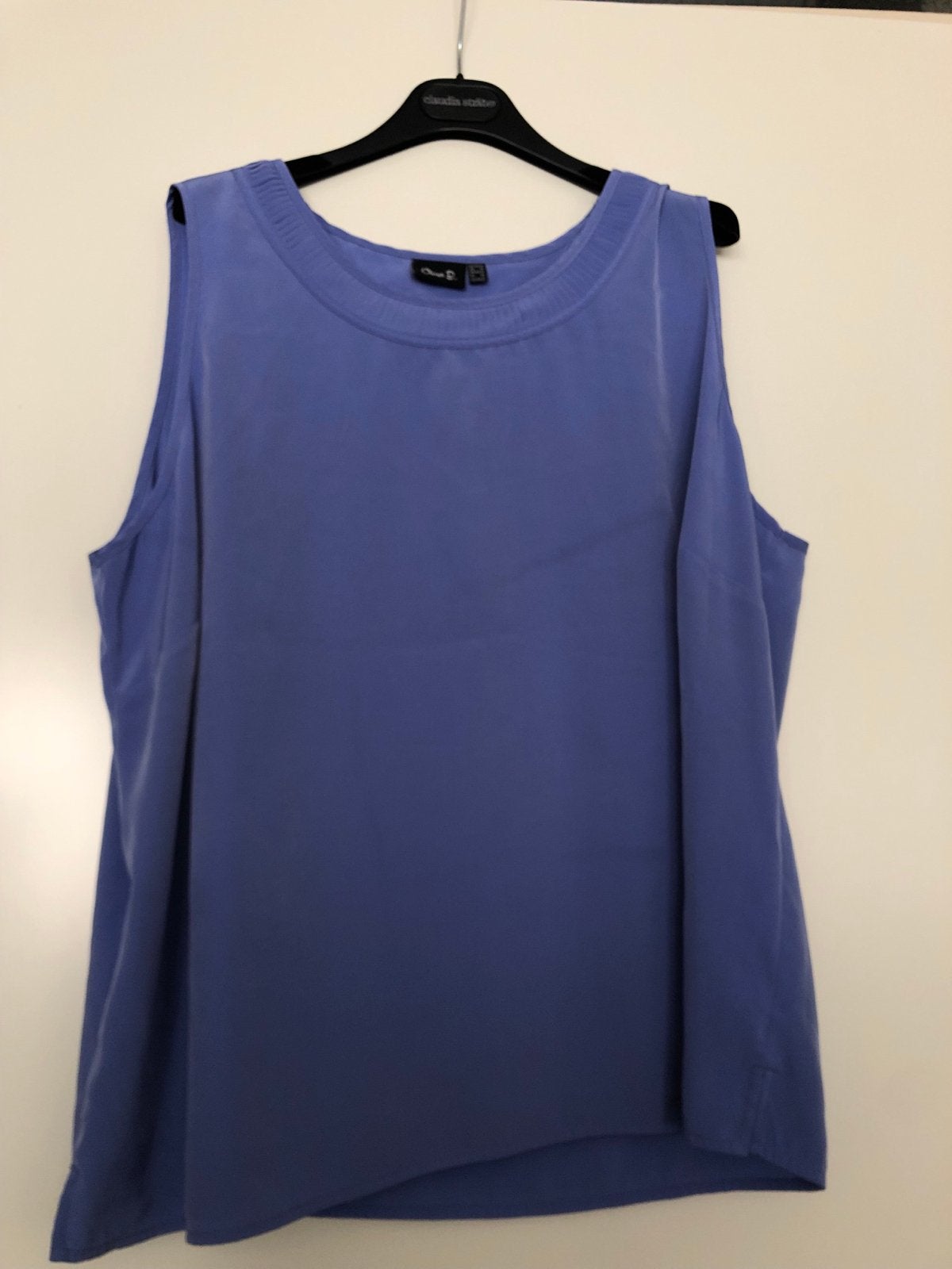 Oscar B. mouwloze top, maat 46/48 (XL), Paars, Maat 46/48 (XL) of groter, Ophalen of Verzenden, Zo goed als nieuw