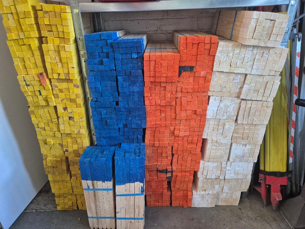 diverse houten piketten en rond palen, Ophalen, Minder dan 25 mm, Overige typen, Nieuw
