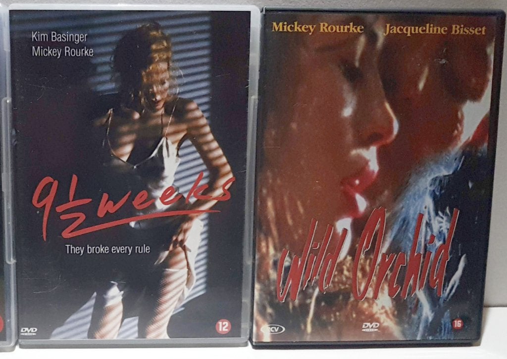9,5 Weeks + Wild Orchid / Mickey Rourke / Erotiek CLASSICS, Vanaf 16 jaar, Nederlands, Zo goed als nieuw, 1980 tot 2000