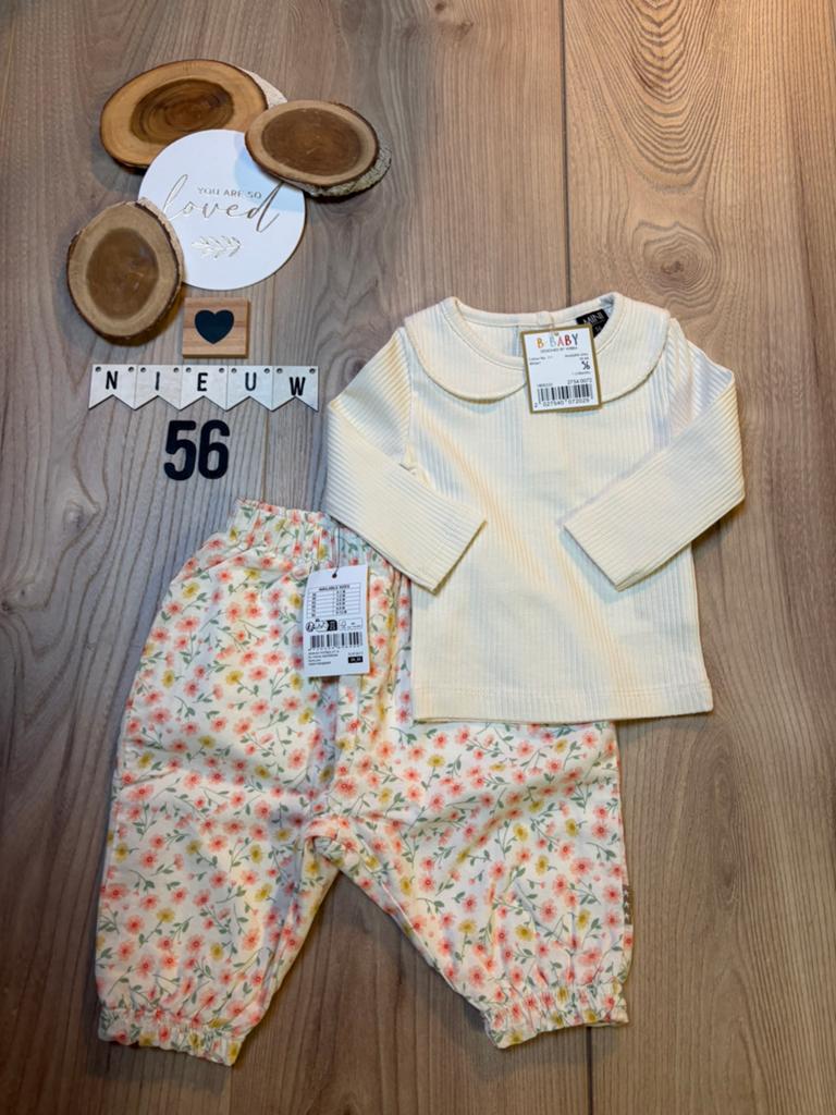 Baby meisje setje hema broekje, wibra shirtje maat 56, Ophalen of Verzenden, Nieuw, Meisje, Setje