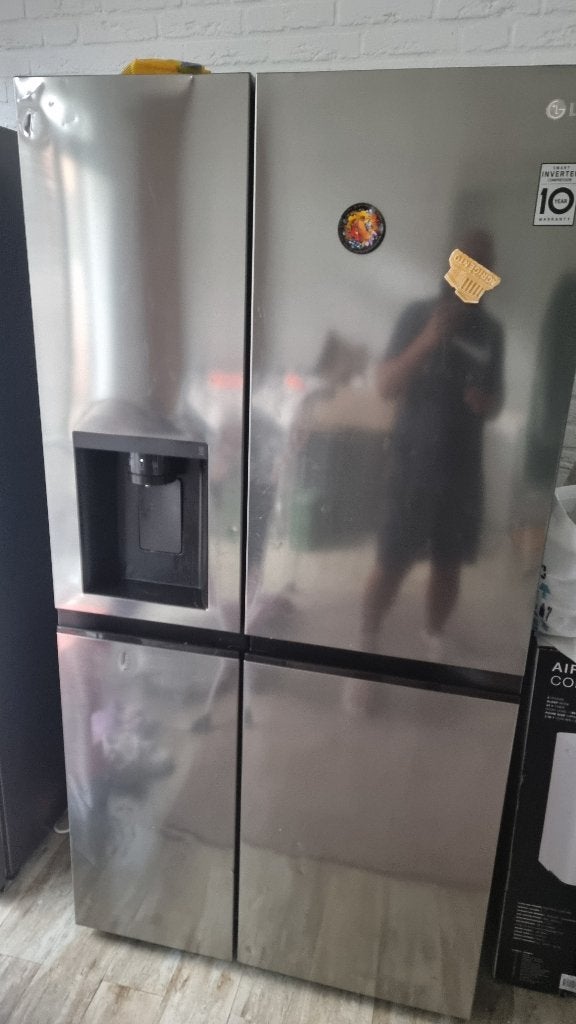 LG American fridge LGSLV71, Ophalen, Gebruikt, 200 liter of meer, 60 cm of meer