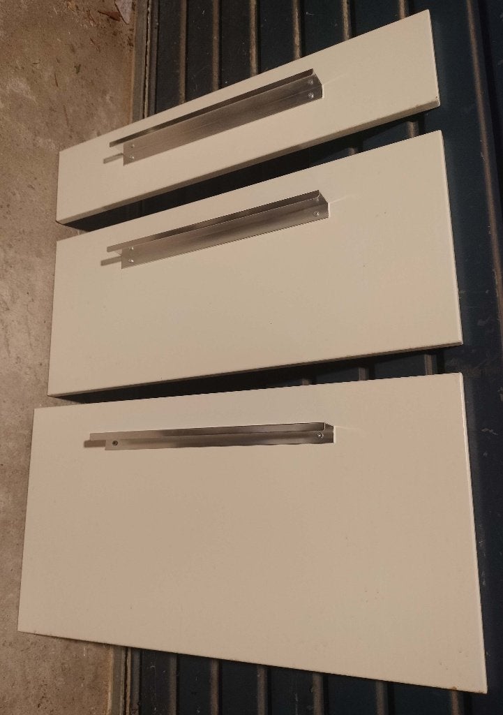 3 losse fronten voor lades, Ophalen, Overige materialen, 50 tot 100 cm, Zo goed als nieuw