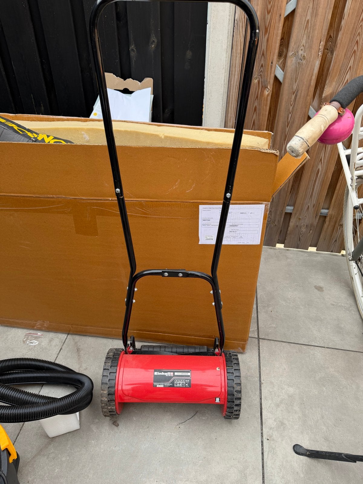 Einhell handgrasmaaier - Compact en efficiënt, Gebruikt, Handgrasmaaier, Ophalen of Verzenden, 30 t/m 39 cm
