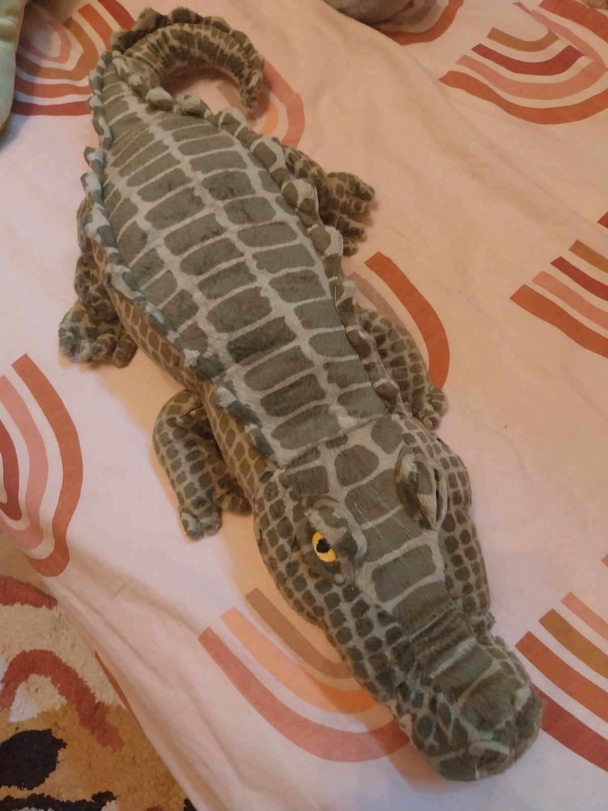 Pluche Krokodil - Perfect voor een Junglekamer, Ophalen, Groen, Overige typen, Zo goed als nieuw