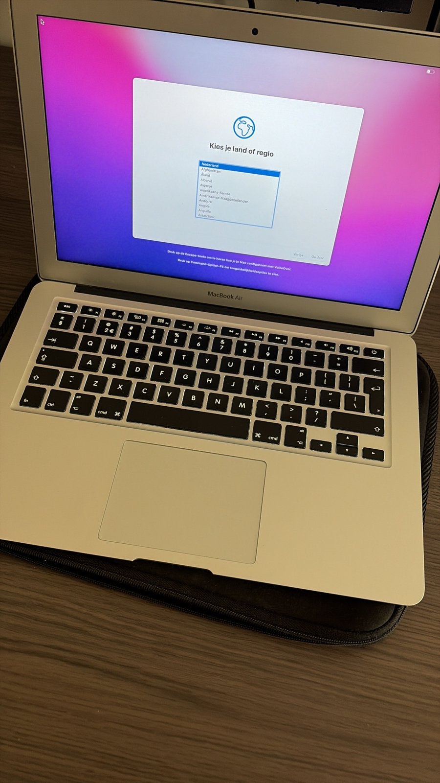 Macbook Air (13 inch, 2017) te koop, Ophalen, Qwerty, 8 GB, 13 inch
