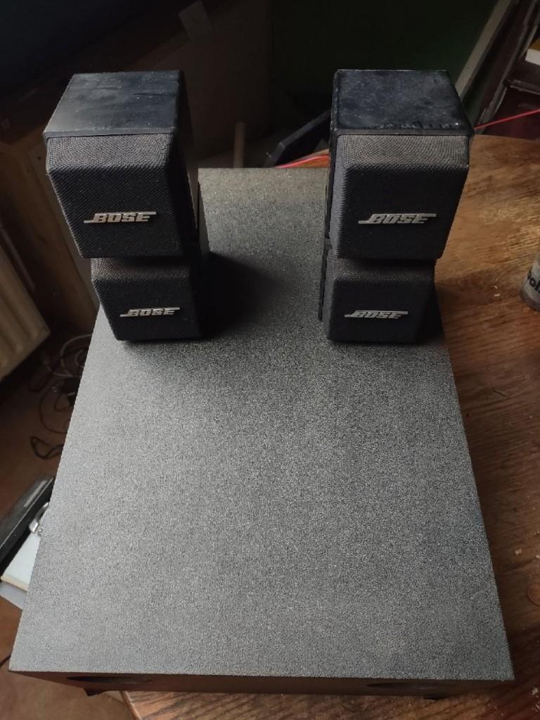 Bose Acoustimass 5 Series I (1989) - Subwoofer + 2 Cubes, Audio, Tv en Foto, Luidsprekers, Gebruikt, Ophalen of Verzenden, 60 tot 120 watt