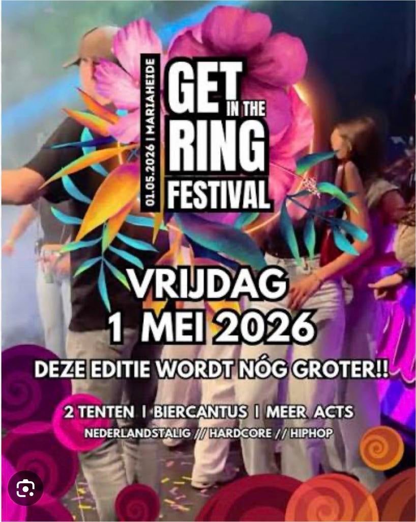 2 x tickets get in the ring in mariaheide, Twee personen