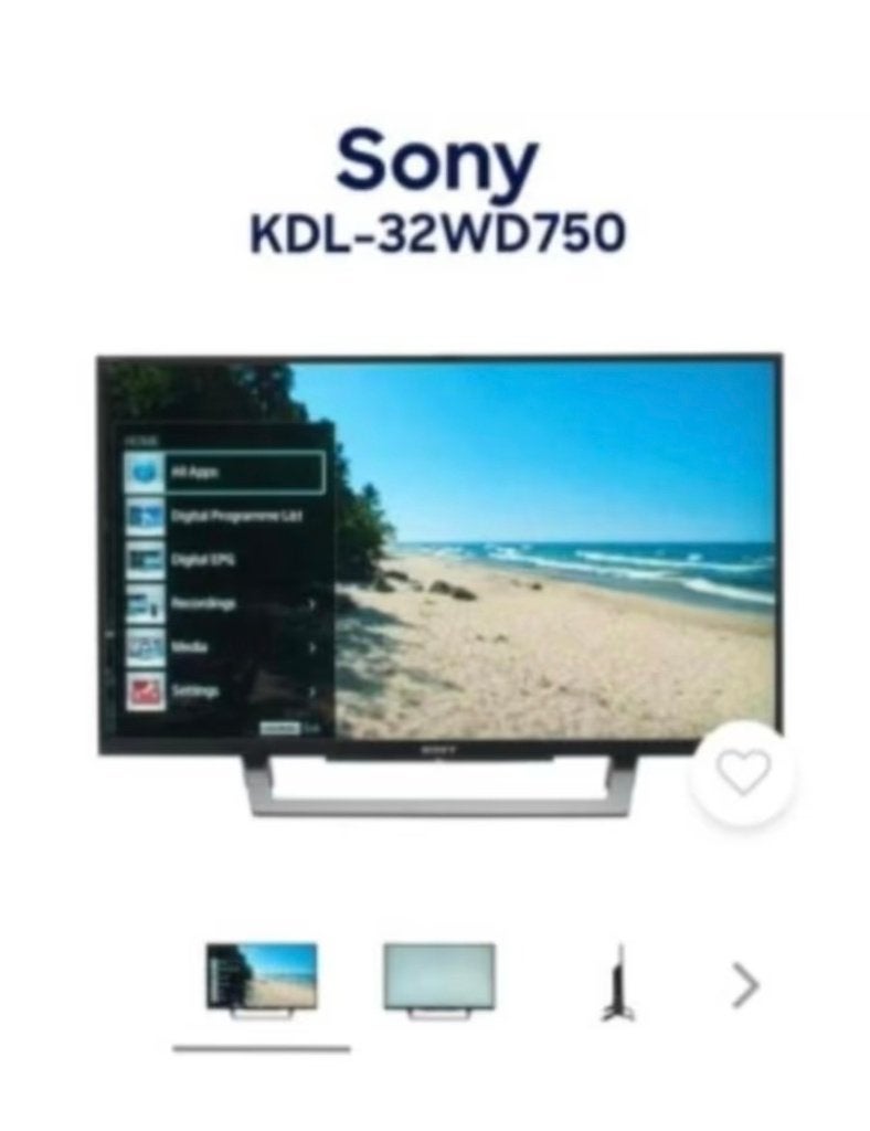 Sony TV kdl-32wd750 smart Full HD lcd-led, Ophalen, 50 Hz, Zo goed als nieuw, Smart TV