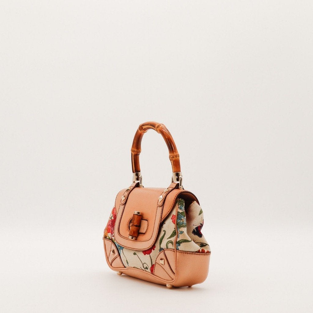 Gucci 1947 Flora handtas, Verzenden, Gebruikt, Zwart, Handtas