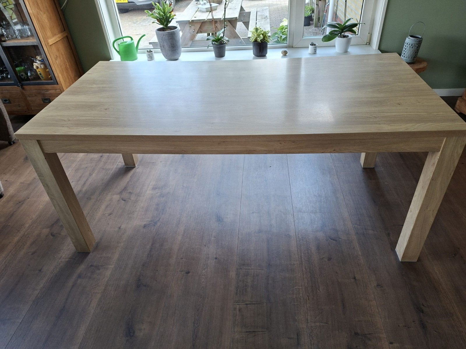 Eetkamer tafel, Huis en Inrichting, Tafels | Eettafels, Ophalen, Gebruikt, Sanne van Leenbakker, 50 tot 100 cm