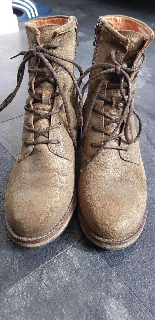 Red-Rag boots mt.41, Kleding | Dames, Schoenen, Verzenden, Lage of Enkellaarzen, Zo goed als nieuw, Groen