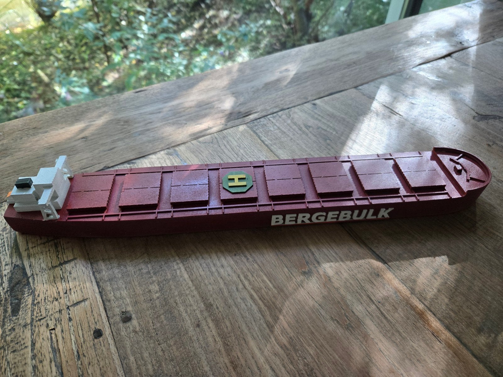 Houten Scheepsmodel Berge Bulk (43 cm) - Maritiem Verzamelen, Ophalen of Verzenden