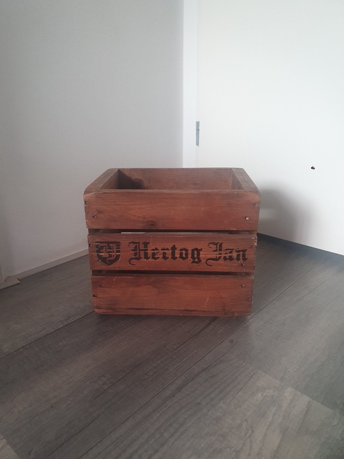 Hertog Jan klein houten kistje, Huis en Inrichting, Woonaccessoires | Kisten, Ophalen, Minder dan 50 cm, Gebruikt, Minder dan 50 cm