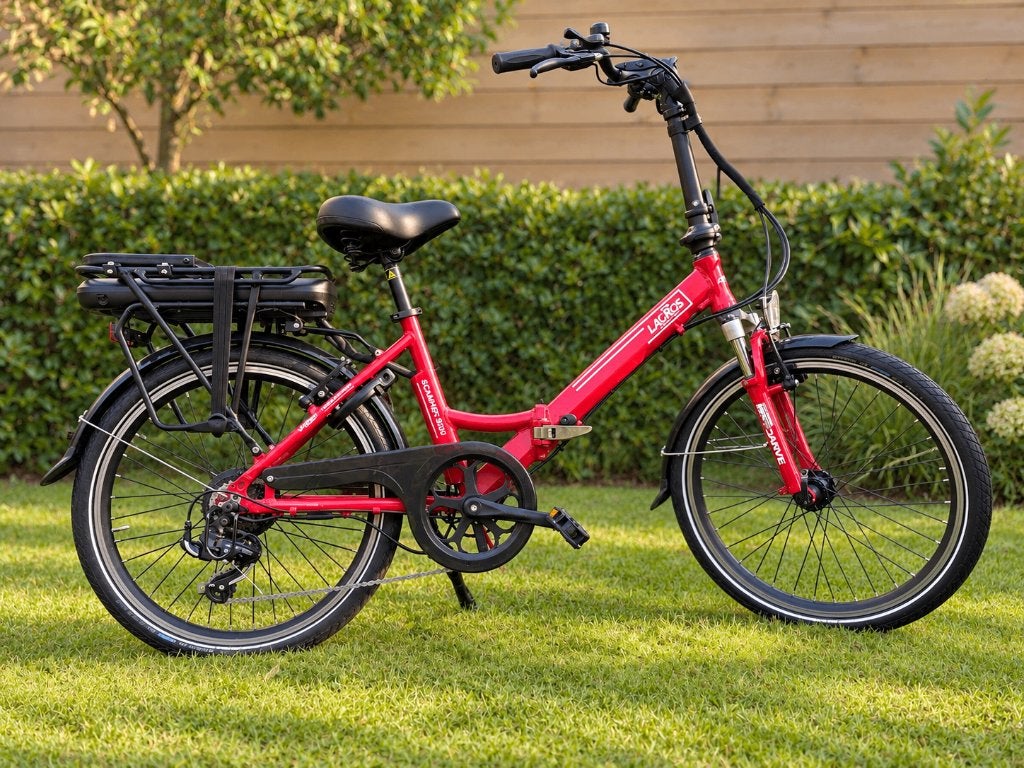 Lacros Scamper S200 elektrische vouwfiets, Fietsen en Brommers, 20 inch of meer, Gebruikt, Velgrem, Versnellingen