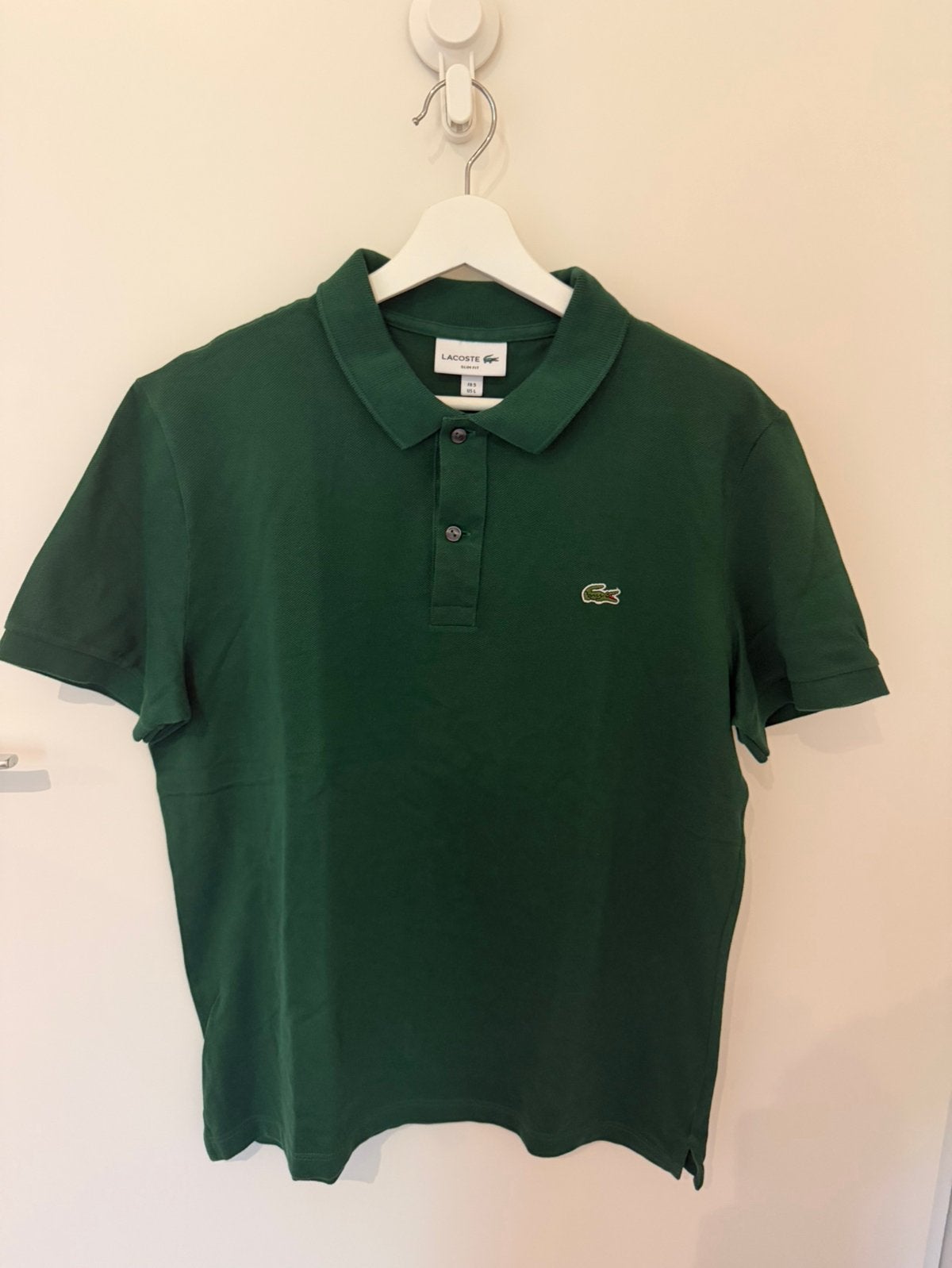 Lacoste polo maat L, Kleding | Heren, Polo's, Verzenden, Zo goed als nieuw, Groen
